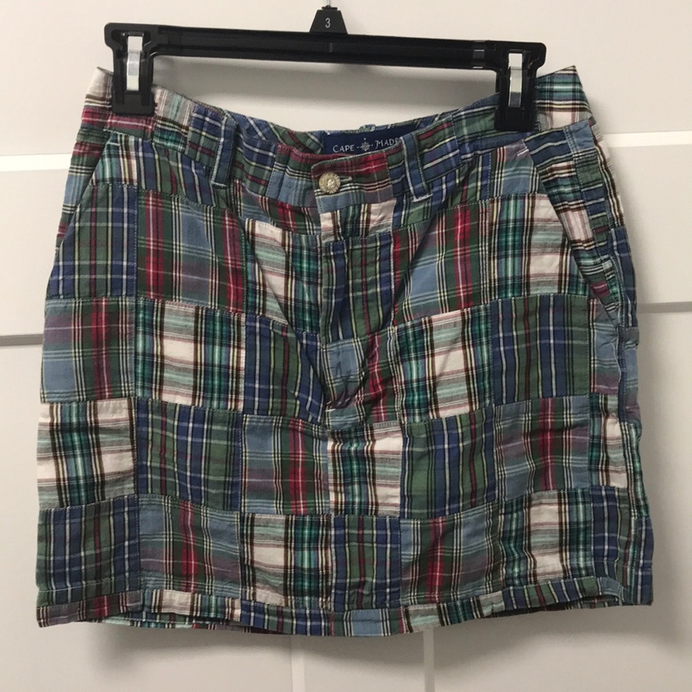 Plaid mini skirt